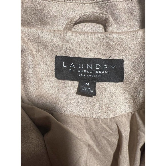 Laundry By Shelli‎ Segal Jackets & Coats Laundry Suede Beige Women’s Size M - Picture 4 of 5